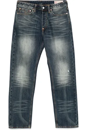 Evisu Jeans mit Möwen-Stickerei