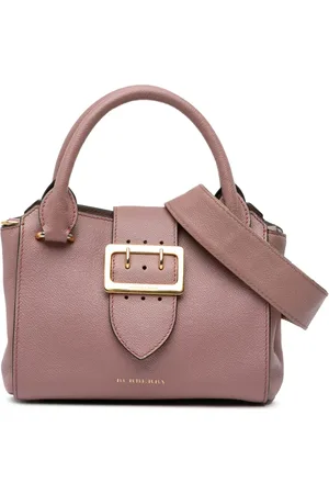 Burberry 2000-2017 kleine Buckle Tote Bag aus gekörntem Leder