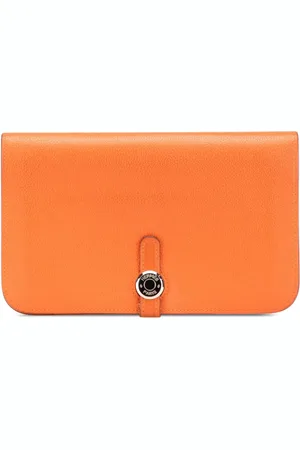 Hermès 2014 längliches Togo Dogon Duo Wallet GM Portemonnaie