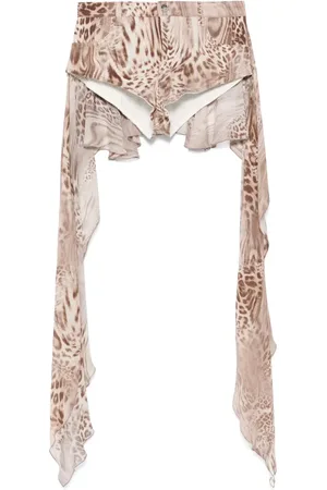 BLUMARINE Print-Shorts mit Trompetendetail