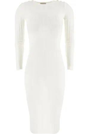 Elisabetta Franchi Midikleid aus geripptem Strick