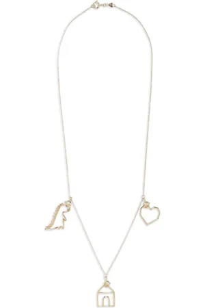 Aliita Trio Pura 9kt Gelbgoldhalskette