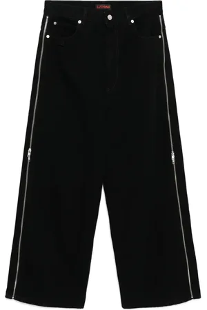 LU’U DAN Jeans mit Reißverschlussdetail