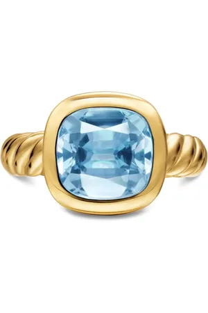 David Yurman 18kt DY Mercer® Gelbgoldring mit Topas
