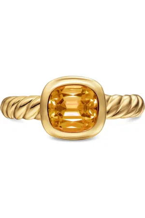 David Yurman 18kt DY Mercer® Gelbgoldring mit Zitrin