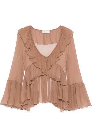 BLUMARINE Bluse mit Rüschen