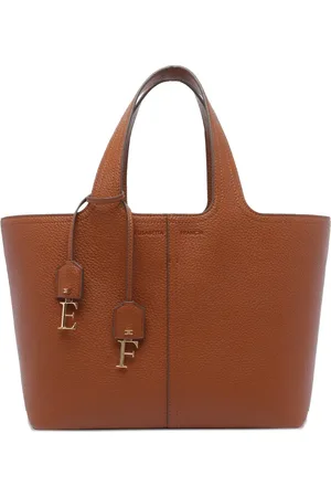 Elisabetta Franchi Shopper mit Logo-Anhänger