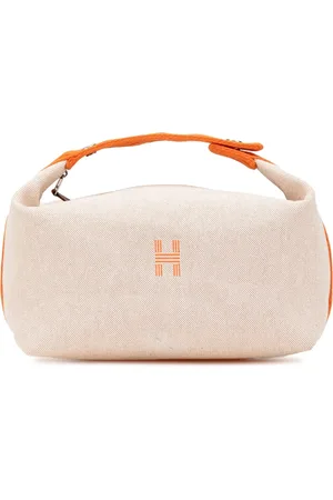 Hermès 2020-2024 große Toile Bride A Brac Kosmetiktasche