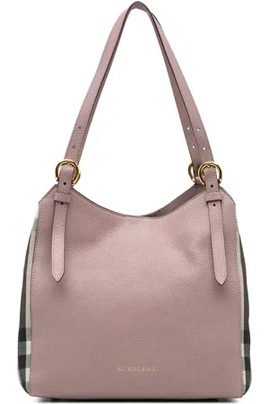 Burberry 2000-2017 House Check Canterbury Tote Bag aus Leder und Canvas