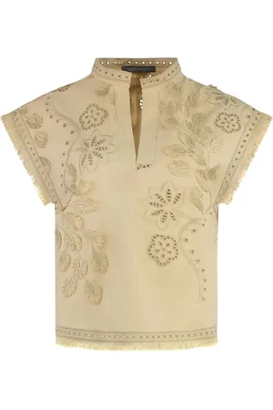 Alberta Ferretti Bluse mit Stickerei