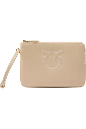 Pinko Clutch mit Logo-Prägung