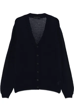 LOW BRAND Cardigan mit Lochstrickmuster