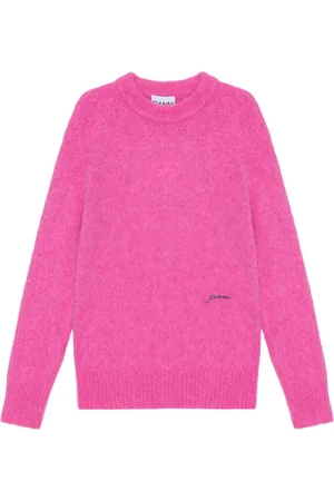 Ganni Pullover mit Logo-Stickerei