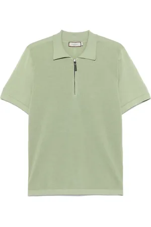 CANALI Poloshirt mit Reißverschluss