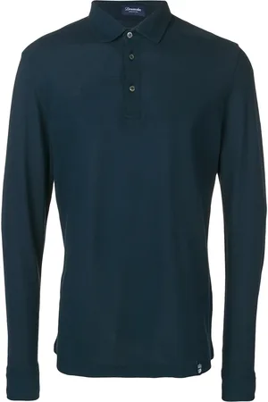 DRUMOHR Langärmeliges Poloshirt