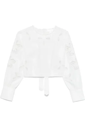 Sandro Bluse mit Blumenstickerei