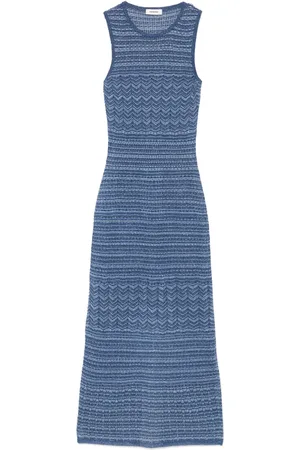 Sandro Gestricktes Midikleid