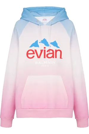 Balmain X Evian Hoodie mit Farbverlauf-Optik