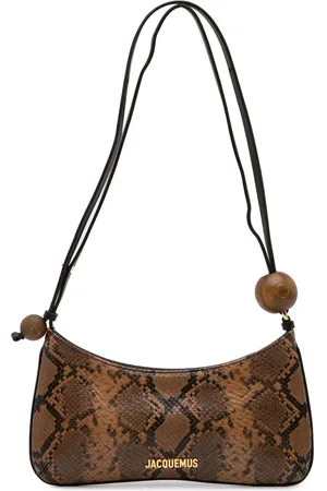 Jacquemus 2023-2024 Le Bisou Perle Schultertasche mit Python-Prägung