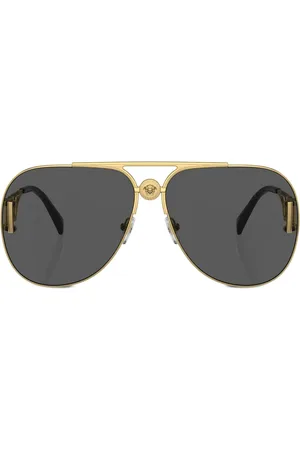 VERSACE Pilotenbrille mit Logo-Schild