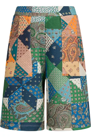 Etro Shorts mit Patchwork-Print