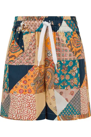 Etro Patchwork-Shorts aus Baumwolle