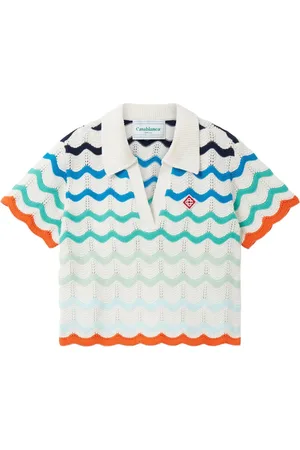 Casablanca Gestreiftes Poloshirt