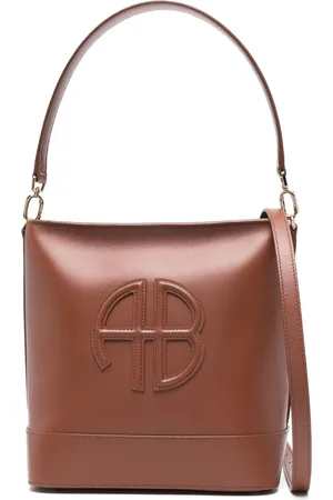 ANINE BING Shopper mit Logo-Patch