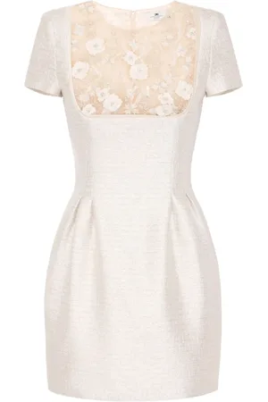Elisabetta Franchi Minikleid mit Blumenperlen