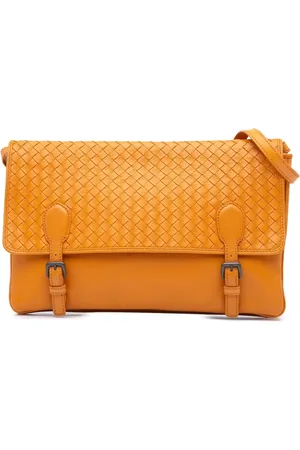 Bottega Veneta 2012-2024 Intrecciato Flap Schultertasche aus Nappaleder