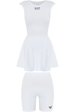 EA7 Kleid mit Logo-Print