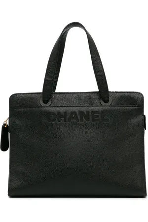 CHANEL 1997-1999 Tote Bag aus Kaviarleder