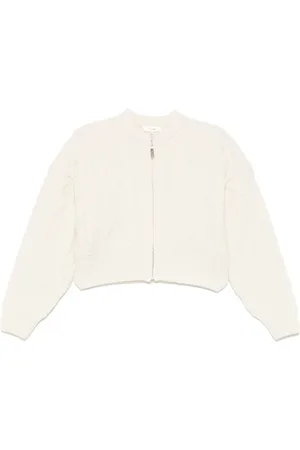 Frame Cardigan mit Zopfmuster