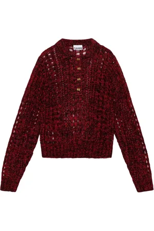 Ganni Locker gestrickter Mohairpullover