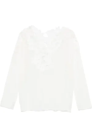 ERMANNO SCERVINO Pullover mit Blumenspitze