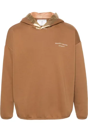 SOCIÉTÉ ANONYME Satinbesatz-Hoodie mit Logo-Stickerei