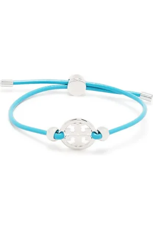 Tory Burch Lederarmband mit Logo-Anhänger