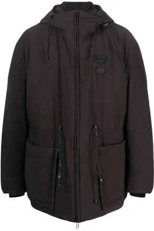 OFF-WHITE Gefütterte Jacke mit Logo-Patch