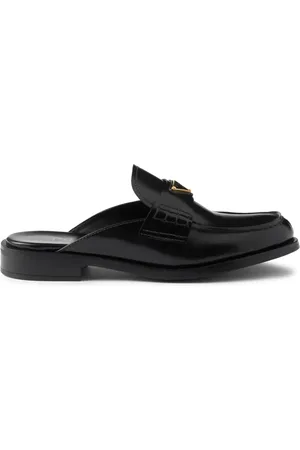Prada Mules aus gebürstetem Leder