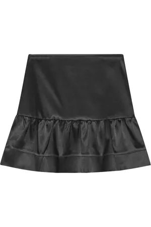 Ganni Minirock im Satin-Look