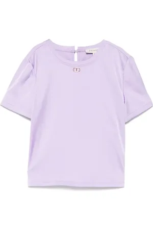 Twin-Set T-Shirt mit Kontrasteinsätzen
