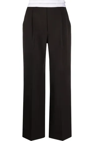Alexander Wang Gerade Hose mit Logo-Bund