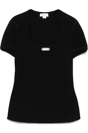 Alexander McQueen T-Shirt mit Logo-Schild