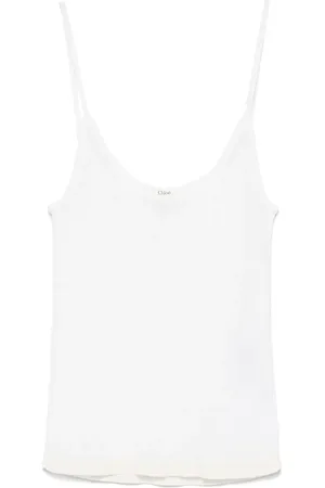 Chloé Tanktop mit Logo-Schild