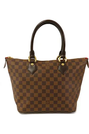 LOUIS VUITTON 2008 Damier Ebene Saleya PM Handtasche