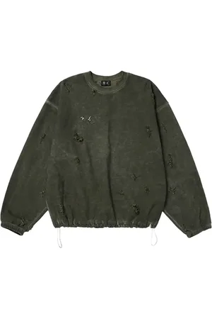 THUG CLUB Sweatshirt in Distressed-Optik