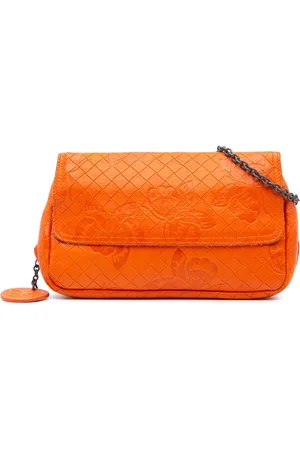 Bottega Veneta 2012-2024 Intrecciomirage Butterfly Chain Flap Umhängetasche aus Leder