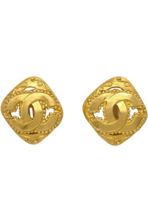 CHANEL 1996 Rhombus Ohrringe