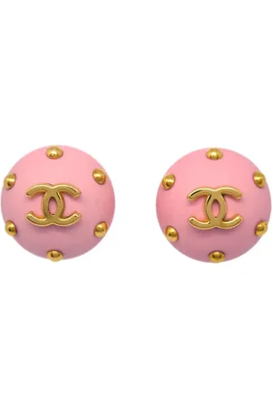 CHANEL 1996 CC Button Ohrclips