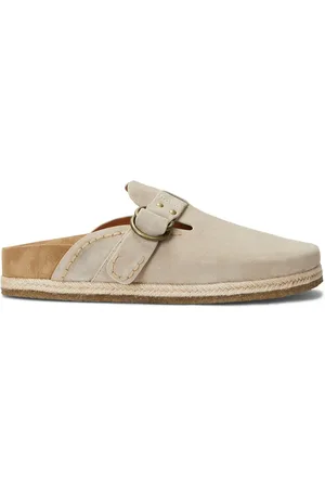 Ralph Lauren Turbach Wildleder-Clogs mit Shearling-Futter